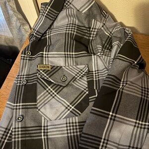 Dixxon Flannel Company Black & Gray Plaid Flannel - Adamantium women’s size L